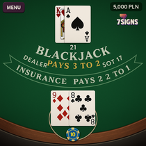 7Signs - Blackjack Table Game - Gry stołowe